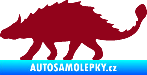 Samolepka Ankylosaurus 001 levá bordó vínová