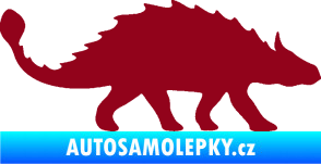Samolepka Ankylosaurus 001 pravá bordó vínová