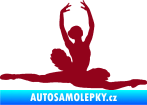 Samolepka Baletka 004 pravá bordó vínová