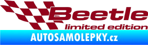 Samolepka Beetle limited edition levá bordó vínová