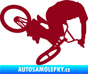 Samolepka Biker 001 pravá bordó vínová
