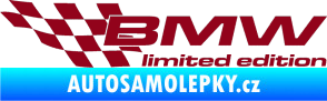 Samolepka BMW limited edition levá bordó vínová