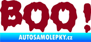 Samolepka Boo! bordó vínová