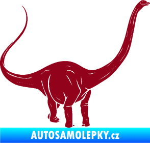 Samolepka Brachiosaurus 002 pravá bordó vínová