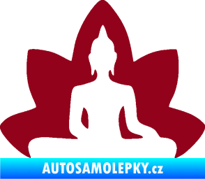 Samolepka Budha 003 pravá  bordó vínová