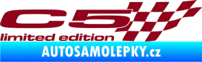 Samolepka C5 limited edition pravá bordó vínová