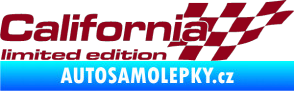 Samolepka California limited edition pravá bordó vínová