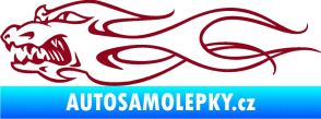 Samolepka Chapadelnik levá bordó vínová