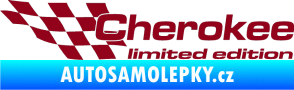 Samolepka Cherokee limited edition levá bordó vínová