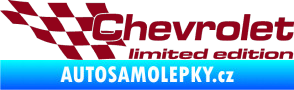 Samolepka Chevrolet limited edition levá bordó vínová