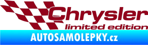 Samolepka Chrysler limited edition levá bordó vínová