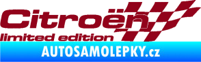 Samolepka Citroen limited edition pravá bordó vínová