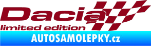 Samolepka Dacia limited edition pravá bordó vínová