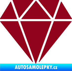 Samolepka Diamant 001 bordó vínová