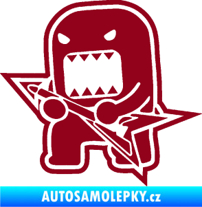 Samolepka Domo 004 levá rocker bordó vínová