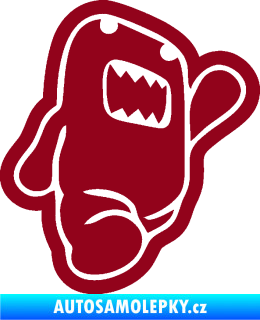 Samolepka Domo 013 pravá běžící bordó vínová