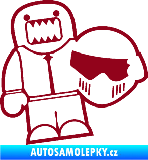 Samolepka Domo 015 levá  Stig bordó vínová