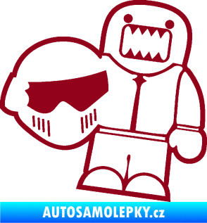 Samolepka Domo 015 pravá  Stig bordó vínová