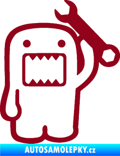 Samolepka Domo 022 pravá mechanik bordó vínová
