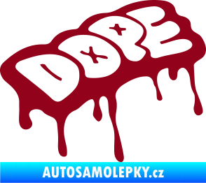 Samolepka Dope bordó vínová