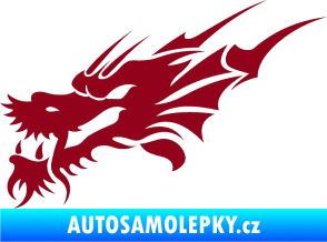 Samolepka Dragon 001 levá bordó vínová