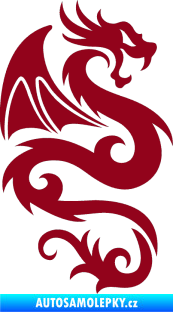 Samolepka Dragon 005 pravá bordó vínová