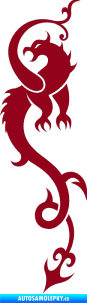 Samolepka Dragon 008 levá bordó vínová