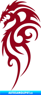 Samolepka Dragon 016 levá bordó vínová