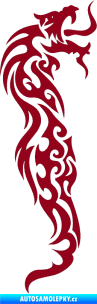 Samolepka Dragon 023 pravá bordó vínová