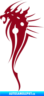 Samolepka Dragon 026 levá bordó vínová