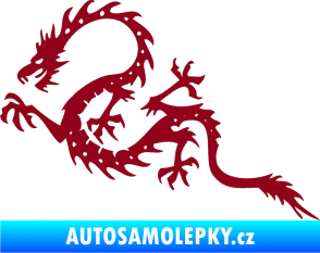 Samolepka Dragon 037 levá bordó vínová