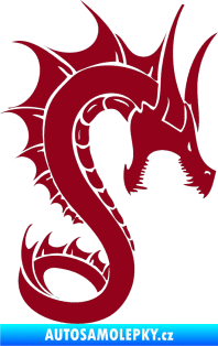 Samolepka Dragon 041 pravá bordó vínová