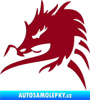 Samolepka Dragon 044 levá bordó vínová