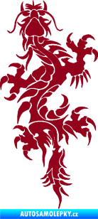 Samolepka Dragon 050 levá bordó vínová