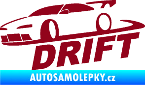 Samolepka Drift 002 bordó vínová