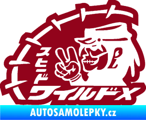 Samolepka Drifter 001 bordó vínová