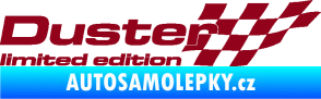 Samolepka Duster limited edition pravá bordó vínová
