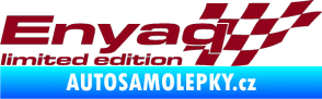 Samolepka Enyaq limited edition pravá bordó vínová