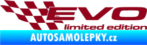 Samolepka Evo limited edition levá bordó vínová