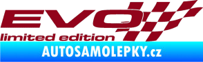 Samolepka Evo limited edition pravá bordó vínová