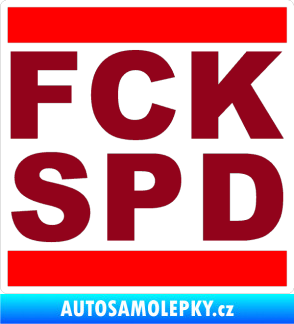 Samolepka FCK SPD bordó vínová