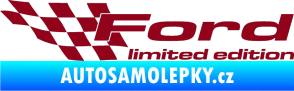 Samolepka Ford limited edition levá bordó vínová