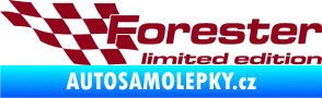 Samolepka Forester limited edition levá bordó vínová