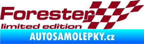 Samolepka Forester limited edition pravá bordó vínová