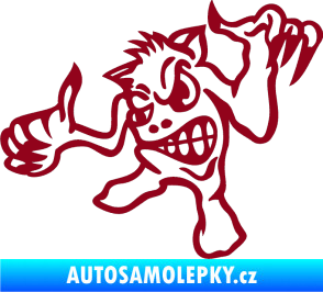 Samolepka Formelák levá bordó vínová