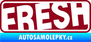 Samolepka Fresh 002  bordó vínová