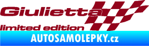 Samolepka Giulietta limited edition pravá bordó vínová