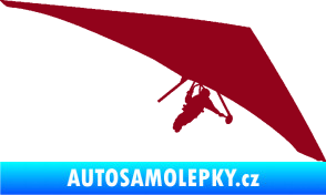 Samolepka Hang Glider 001 pravá rogalo bordó vínová