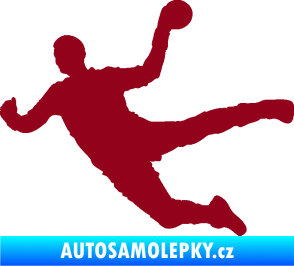 Samolepka Házená 002 levá bordó vínová