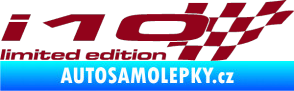 Samolepka i10 limited edition pravá bordó vínová